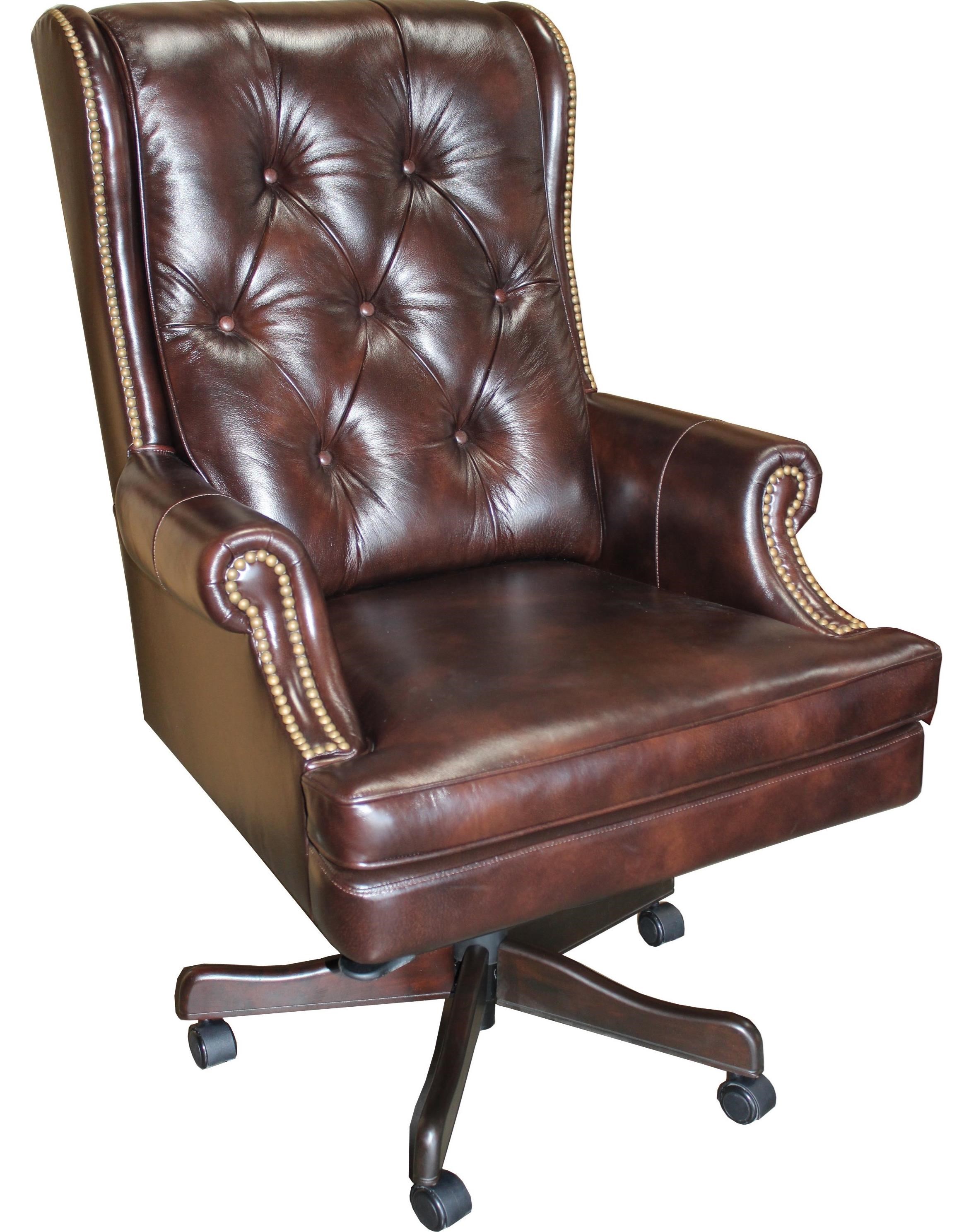 Paramount Living Desk Chairs Executive Chair with Tufted Back Reeds